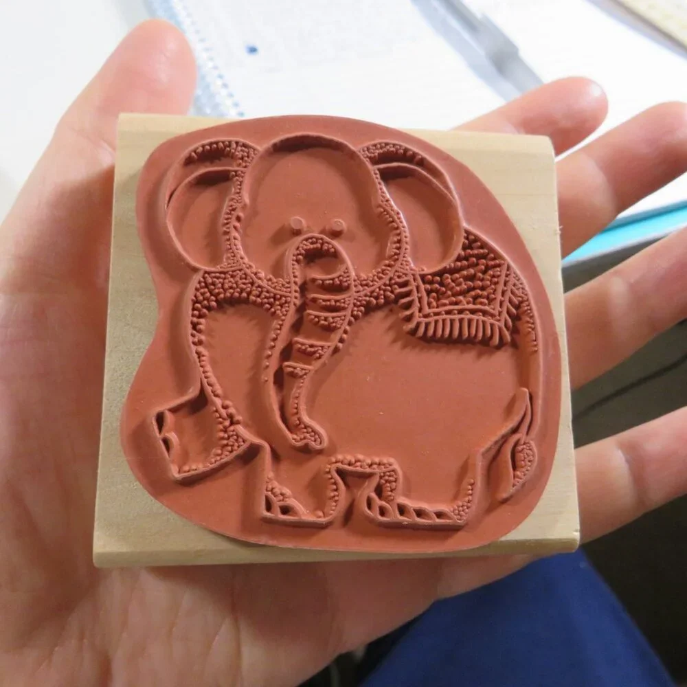 Animals (10) Rubber Stamps Wood Mounted